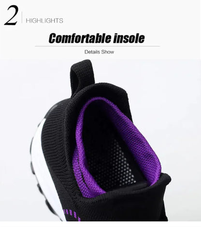 Women's Large-Size Breathable Sock Sneakers