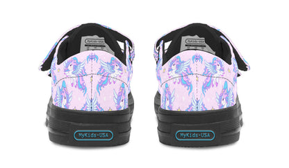 Kids Shoes Low Tops Flying Unicorn