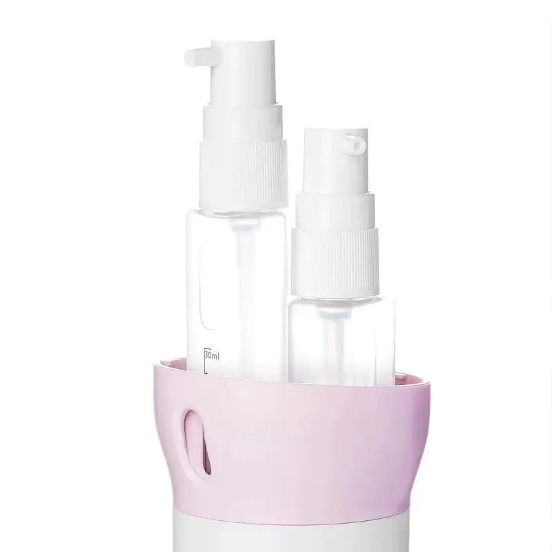 4-in-1 Travel Cosmetic and Shampoo Dispenser Bottles