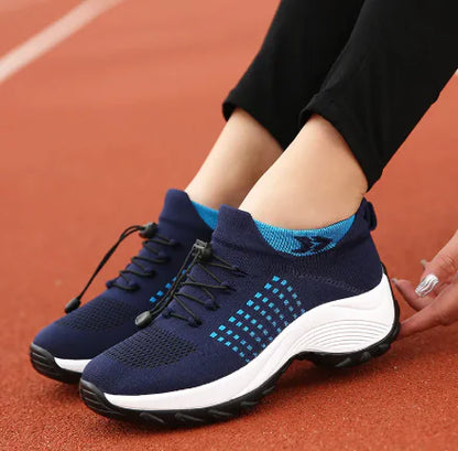 Women's Large-Size Breathable Sock Sneakers