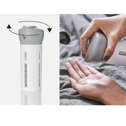 4-in-1 Travel Cosmetic and Shampoo Dispenser Bottles