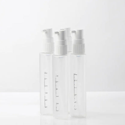 4-in-1 Travel Cosmetic and Shampoo Dispenser Bottles